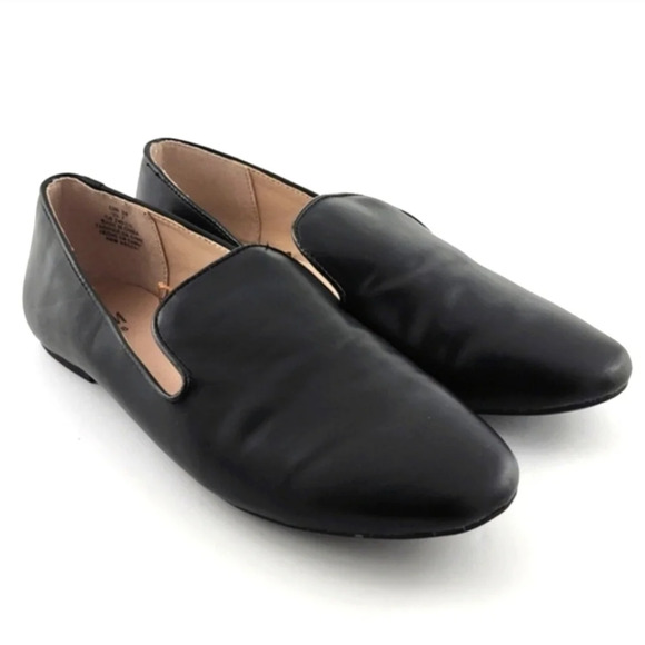 H&M Shoes - H&M Women's Black Ballet Loafer Flats Almond Toe Faux Leather Size 38  / 7